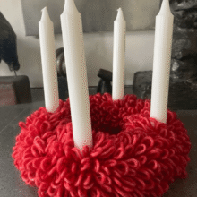 adventskrans Adventskrans Løkkehjulet