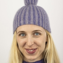 Strikkede striber hue